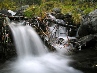 Image showing Waterfall in mountain