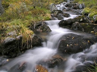 Image showing Beautiful mountain stream