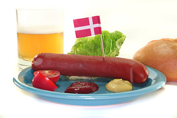 Image showing Danish sausage