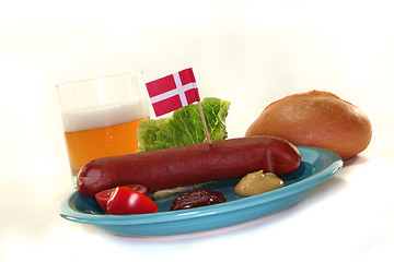 Image showing Danish sausage