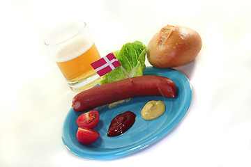 Image showing Danish sausage