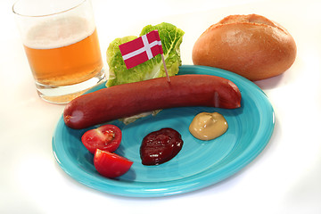 Image showing Danish sausage