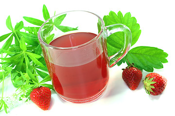 Image showing strawberry-woodruff tea