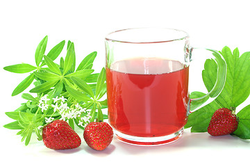 Image showing strawberry-woodruff tea