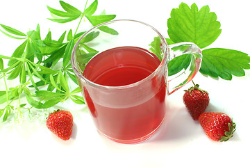 Image showing strawberry-woodruff tea