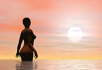 Image showing Dawn bathing
