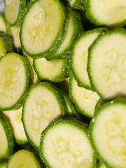 Image showing Courgettes zucchini