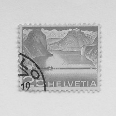 Image showing Swiss stamps