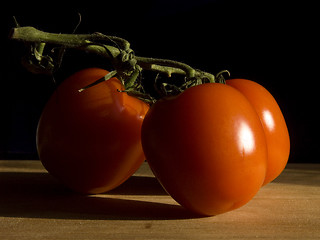 Image showing Three tomatoes