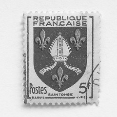 Image showing French stamp