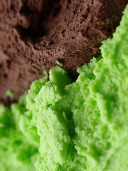 Image showing Mint chocolate ice cream