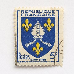 Image showing French stamp