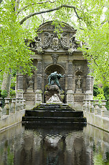 Image showing the Medicic Fountain Luxembourg Gardens Paris France
