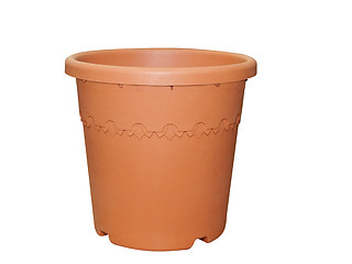 Image showing Ornamental Plastic Flower Pot