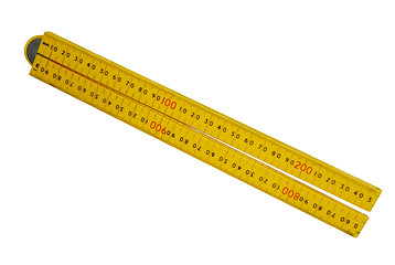 Image showing Plastic Folding Ruler