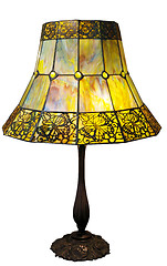 Image showing Art Deco Lamp with Butterflies