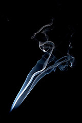 Image showing real smoke against black