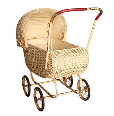 Image showing Antique Cane Pram