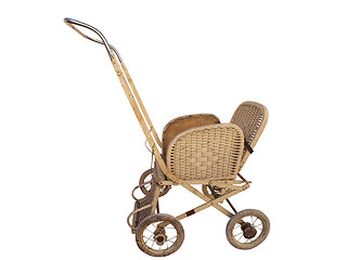 Image showing Antique Cane Push Chair