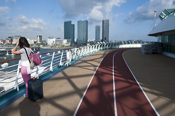 Image showing Detail of a Cruise Ship, April 2009