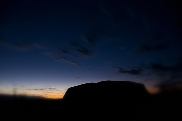 Image showing Lights of Ayers Rock, Australia