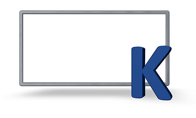 Image showing letter k