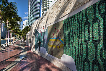 Image showing Miami, Florida, on a Hot and Sunny Spring Morning