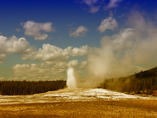 Image showing Old Faithful, Yellowstone National Park