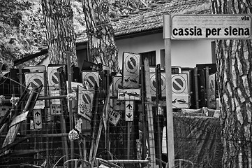 Image showing Street Signs, Italy