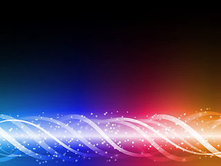 Image showing Colorful Glowing Lines Background.