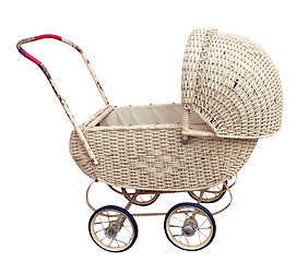 Image showing Antique Cane Pram