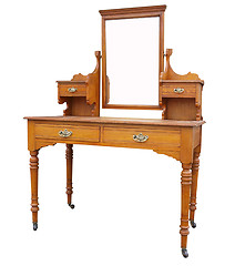 Image showing Antique Dressing Table with Mirror