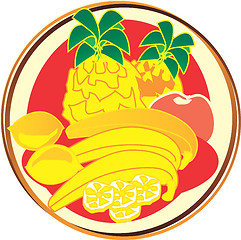 Image showing pictogram - fruits