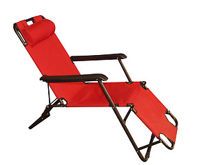 Image showing Red Lounger