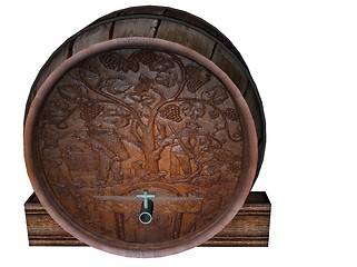 Image showing Wine Barrel
