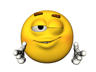 Image showing Winking emoticon