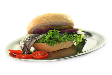 Image showing Fish sandwiches