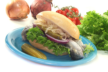 Image showing Fish sandwiches