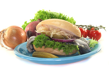 Image showing Fish sandwiches