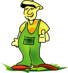 Image showing Happy gardener