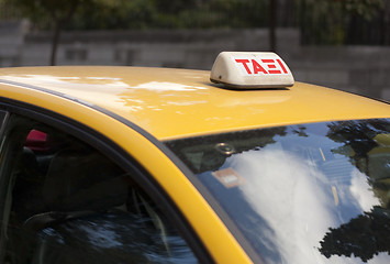 Image showing Taxi in Athens