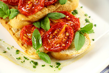 Image showing Roasted Tomato Bruschetta