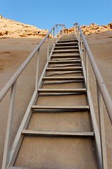 Image showing Staircase in the desert