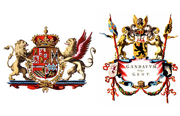 Image showing Coat of arms flag of Ghent