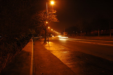 Image showing road at night
