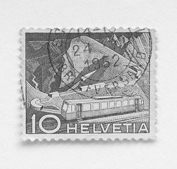 Image showing Swiss stamps