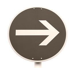 Image showing Arrow sign