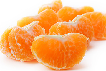 Image showing Red sliced mandarin