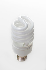 Image showing Fluorescent lamp bulb on isolated background