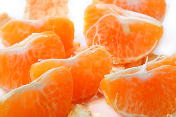 Image showing Red sliced mandarin